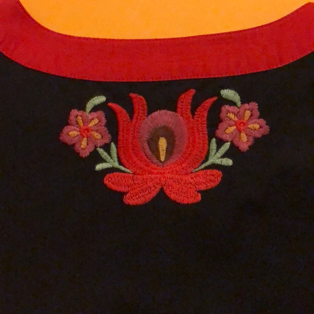 🟠 ModCloth 🟠 embroidered knee length dress - Picture 6 of 11